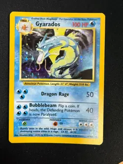 Gyarados - 6/102 - Holo Rare - Unlimited Edition Base Set (LP)#2 Pokemon - Image 1