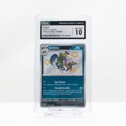 2024 Pokemon Grafaiai Holo #190 Scarlet & Violet: Paldean Fates -CGC 10 Gem Mint - Image 2