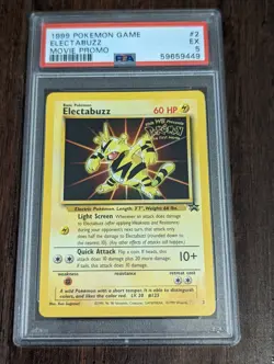 1999 Pokemon Movie Promo Electabuzz #2 - PSA 5 EX - Image 1