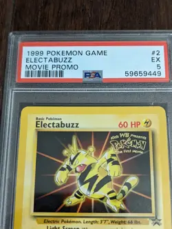 1999 Pokemon Movie Promo Electabuzz #2 - PSA 5 EX - Image 2