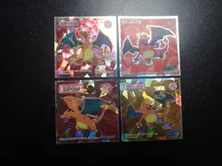 Pokemon Wafer Promo Holo Sticker Charizard x4 #6229 - Image 1
