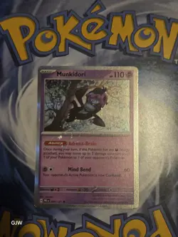 Pokemon TCG Munkidori (Prismatic Evolutions 044/131) Rare Holo PREen NM CCG Card - Image 1