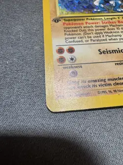 1st Edition Machamp 008/102 Holo Rare - Deck Exclusives - WOTC Pokemon TCG - Image 2
