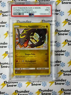 Shining Rayquaza #56 Shining Legends Holo 2017 Pokemon Sun & Moon PSA 9 - Image 1