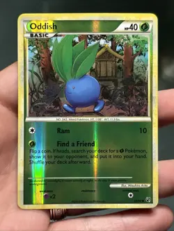 Pokemon TCG Oddish Reverse Holo 60/90 Undaunted 2010- LP - Image 1