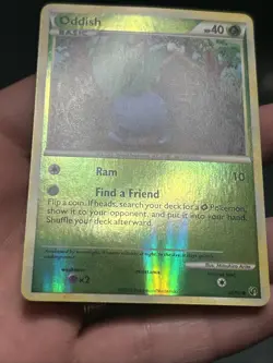 Pokemon TCG Oddish Reverse Holo 60/90 Undaunted 2010- LP - Image 3