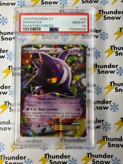 Gengar ex Phantom Forces #34 2014 Pokemon XY PSA 10 - Image 1