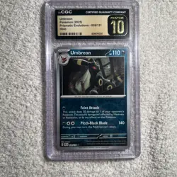 2025 Pokemon Prismatic Evolutions Costco Exclusive Umbreon #059 CGC 10 pristine - Image 1