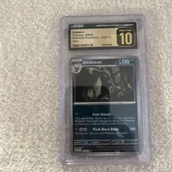 2025 Pokemon Prismatic Evolutions Costco Exclusive Umbreon #059 CGC 10 pristine - Image 3