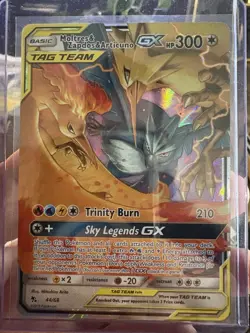 Pokemon Tag Team Moltres Zapdos Articuno GX Card 44/68 Holo Rare - Image 1