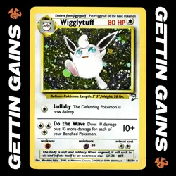 Wigglytuff - 19/130 - Holo Rare - Base Set 2 - Pokemon Card - LP - Image 1