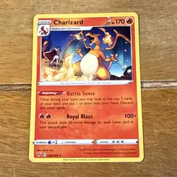 Pokemon Card Charizard 025/185 Vivid Voltage Non Holo Rare NM - Image 1
