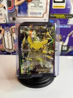 Pokemon Pikachu EX XY124 Black Star Promo 2016 Holo Card TCG - Image 1