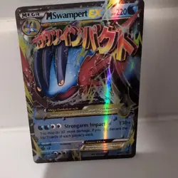 Pokemon TCG Mega Swampert EX XY87 XY Holo Card Black Star Promo LP - Image 1
