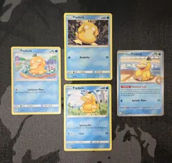 4 x Psyduck Pokemon Card Lot - Image 1