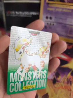 Pokemon Karte Card carddass Monsters collection green 1996 japanese Ponyta NM - Image 2
