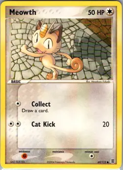 Meowth 69/112 Non Holo FireRed & LeafGreen - Pokemon Card - NM - Image 1
