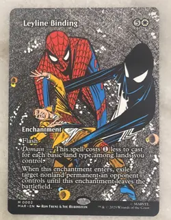 Leyline Binding (Borderless) M Marvel Universe Spiderman Regular #2 MTG - Image 1