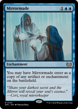 Mirrormade MTG Rare Duskmourn Magic: The Gathering Commander Enchantment Blue - Image 1