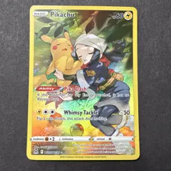 PIKACHU TG05/TG30 holo full art Pokemon TCG cardLost Origin (2022) NM - Image 1