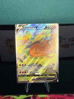 Pokemon TCG Charizard v Black Star Promo SWSH260 Near Mint Condition - Image 1