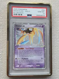 Pokemon Deoxys ex EX Deoxys Ultra Rare #98 PSA 10 Gem Mint Pop 41 - Image 1