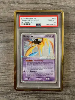 Pokemon Deoxys ex EX Deoxys Ultra Rare #98 PSA 10 Gem Mint Pop 41 - Image 4