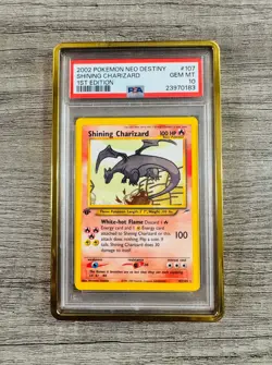 Pokemon Shining Charizard Neo Destiny 1st Edition Secret Rare Holo #107 PSA 10 - Image 1