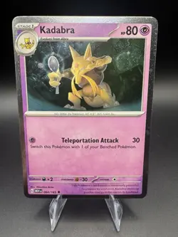 Pokemon TCG Kadabra Pokemon Promos 064/165 Holo Promo Cosmos Holo Rare Promo NM - Image 1
