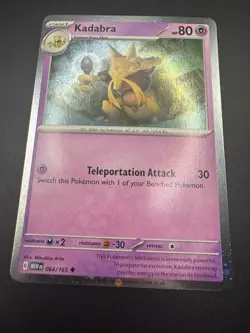 Pokemon TCG Kadabra Pokemon Promos 064/165 Holo Promo Cosmos Holo Rare Promo NM - Image 4