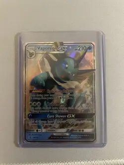 Pokemon Vaporeon GX SM172 Black Star Promo Full Art Holo - Image 1