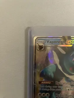 Pokemon Vaporeon GX SM172 Black Star Promo Full Art Holo - Image 3
