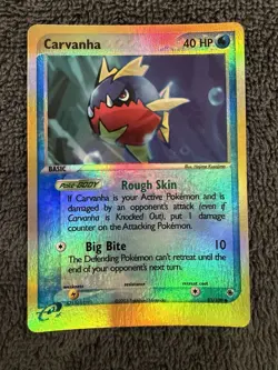 Pokemon Carvanha 51/109 - EX Ruby & Sapphire - Reverse Holo - 2003 - LP - Image 1