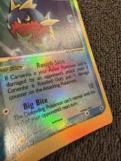 Pokemon Carvanha 51/109 - EX Ruby & Sapphire - Reverse Holo - 2003 - LP - Image 3