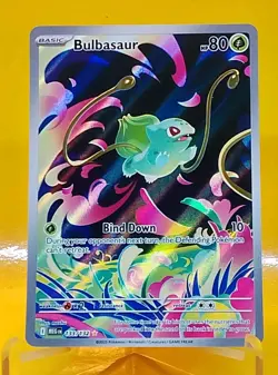 2025 Pokemon Mega Evolution Bulbasaur Secret Rare #133/132 - Image 1