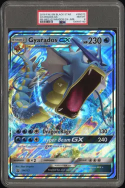 2019 POKEMON SM BLACK STAR PROMO #SM212 GYARADOS GX PSA 8 - Image 1
