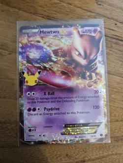 Pokemon TCG Mewtwo EX 54/99 Celebrations Classic Collection Holo - Image 3