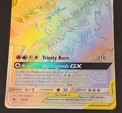 Pokemon TCG Hidden Fates Moltres Zapdos Articuno GX 69/68 Rainbow Secret Rare - Image 2