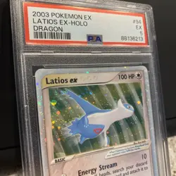 Pokemon TCG Latios EX Dragon #94/97 2003 Holo Rare Card PSA 5 - Image 2