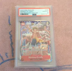 One Piece Monkey.D.Luffy ST10-006 Dallas One Piece Day Exclusive PSA 10 - Image 1
