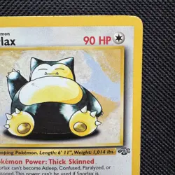 Snorlax 27/64 rare Pokemon card Excellent condition Jungle Set LP - Image 3