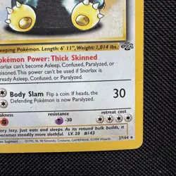 Snorlax 27/64 rare Pokemon card Excellent condition Jungle Set LP - Image 5