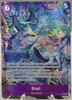 2026 ONE PIECE Card Enel SR OP15-060 Adventure on KAMI’s Island NM Alt Art - Image 1