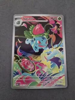 Pokemon TCG Mega Evolution Ivysaur Card 134/132 Illustration Rare NM - Image 1