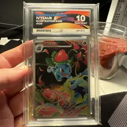 Pokemon TCG Ivysaur 134/132 IR Mega Evolution ACE 10 Gem Mint Graded Card 💎 - Image 1