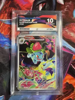 Pokemon TCG Ivysaur 134/132 IR Mega Evolution ACE 10 Gem Mint Graded Card 💎 - Image 1