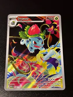 Pokemon TCG Ivysaur Card 134/132 Mega Evolution IR English Edition NM Condition - Image 1