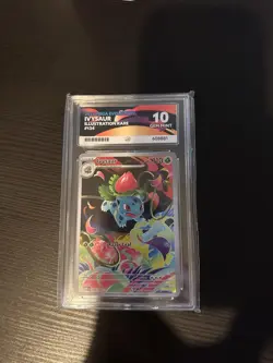 Pokemon TCG Ivysaur 134/132 IR Mega Evolution ACE 10 Gem Mint Graded Card 💎 - Image 1
