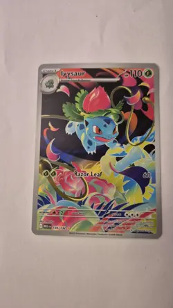 Pokemon TCG Ivysaur 134/132 Mega Evolution Shiny Rare Card - Image 1
