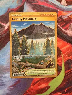 Gravity Mountain 250/191 Surging Sparks Gold Secret Rare Pokemon TCG NM/MINT - Image 1